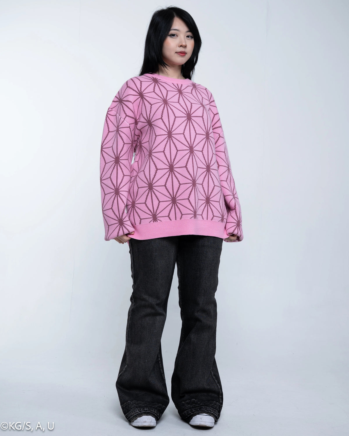 Demon Slayer: Kimetsu no Yaiba Nezuko Jumper - model wearing