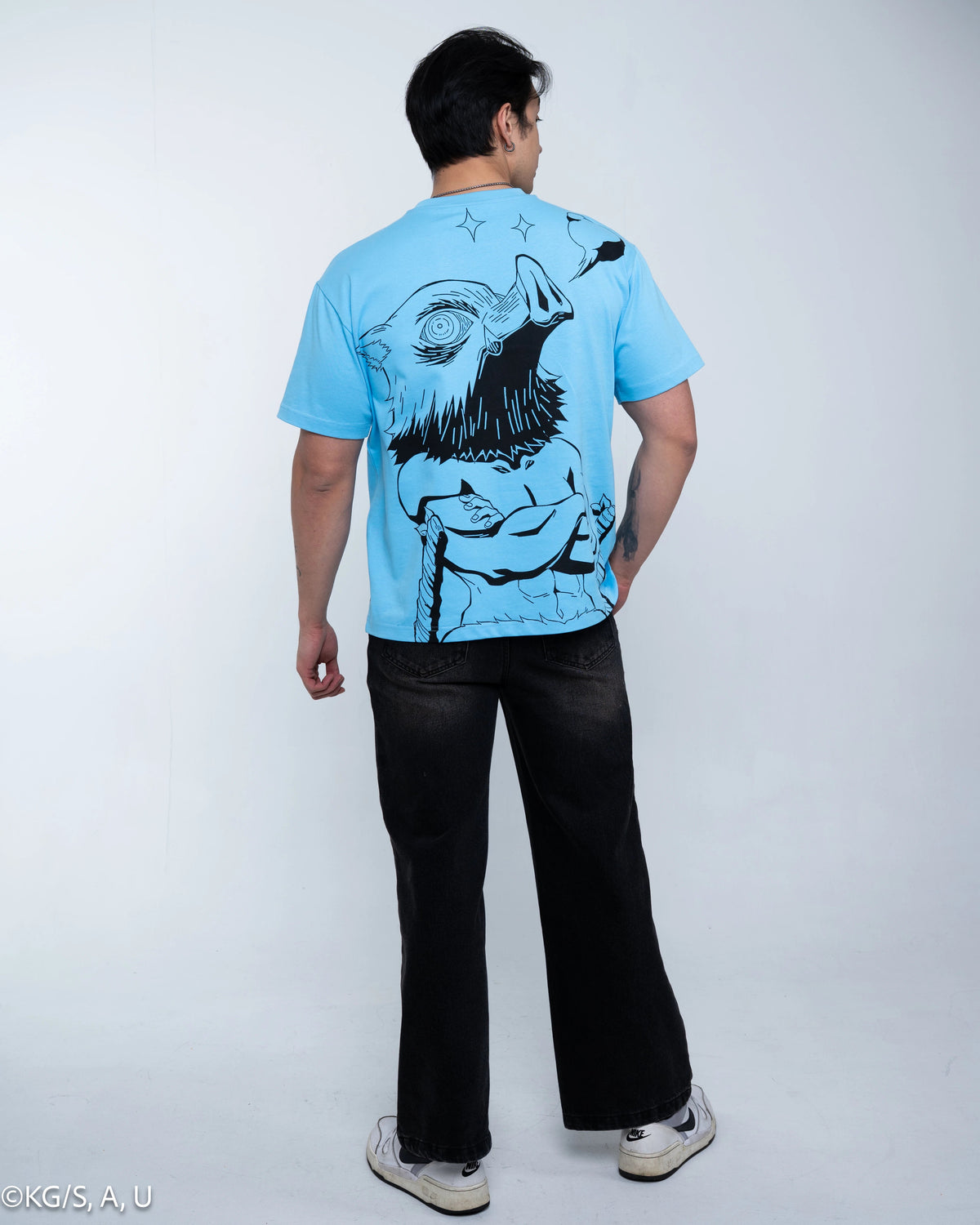 Demon Slayer: Kimetsu no Yaiba Inosuke Tee - model wearing