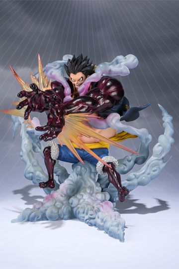 One Piece FiguartsZERO PVC Statue Monkey D. Luffy Gear 4 Leo Bazooka Reissue 18 cm