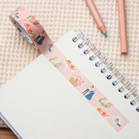 Masking Tape Break Time Flowers - Howl's Moving Castle